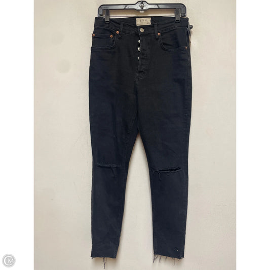 Jeans Straight By We The Free In Black Denim, Size: 8