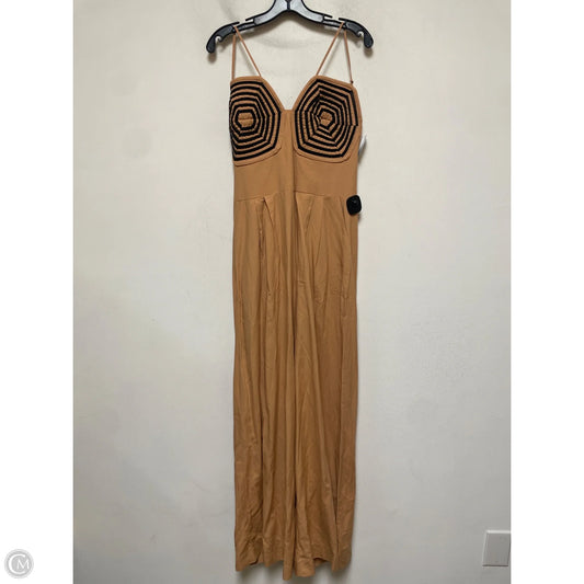 Jumpsuit By Clothes Mentor In Black & Tan, Size: L