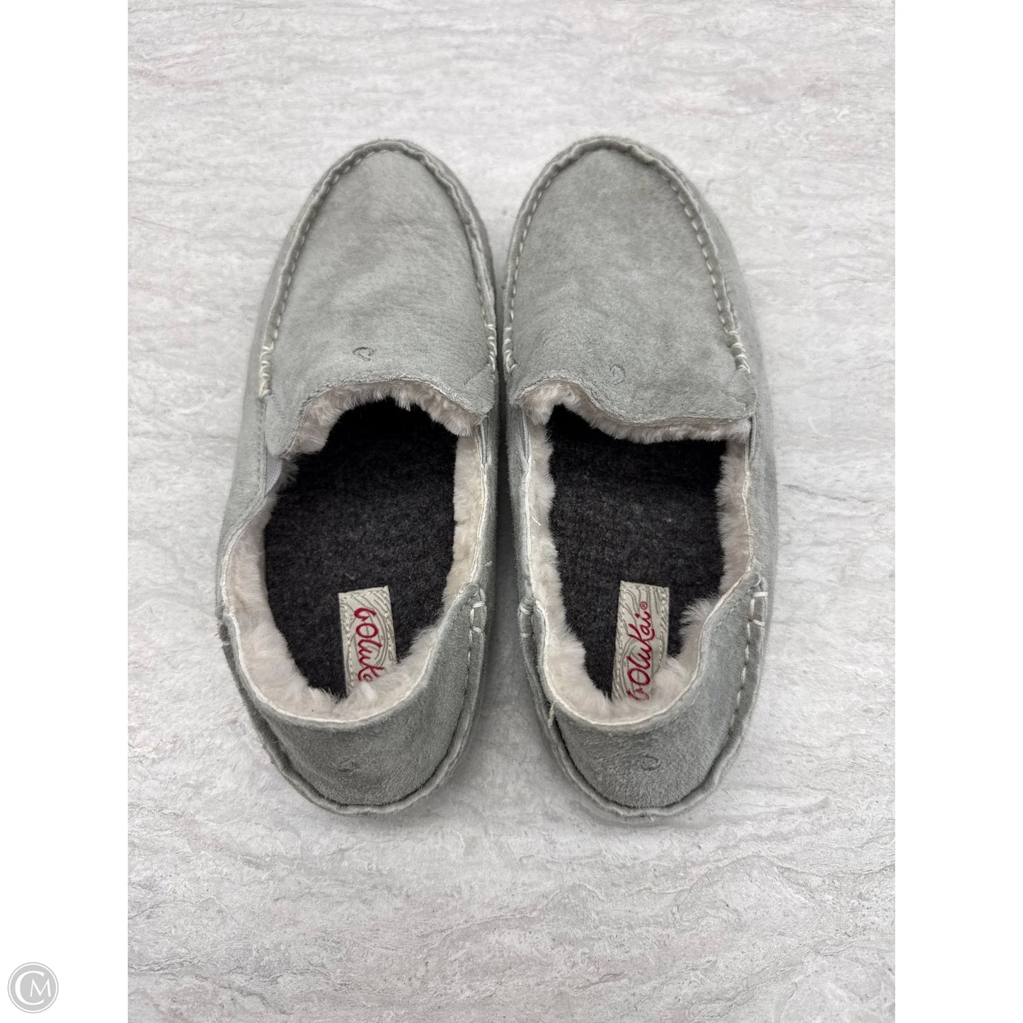 Shoes Flats By Olukai In Grey, Size: 8