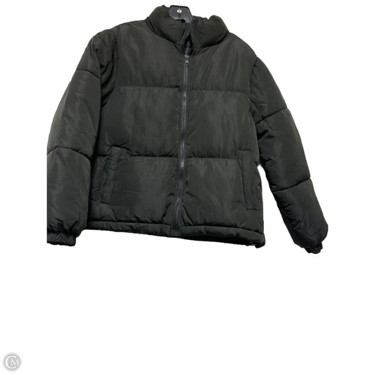 Jacket Puffer & Quilted By Forever 21 In Black, Size: S