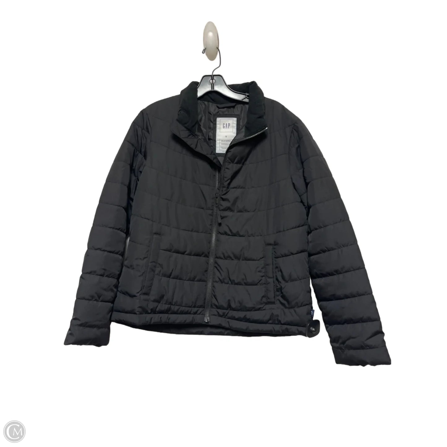 Jacket Puffer & Quilted By Gap In Black, Size: S