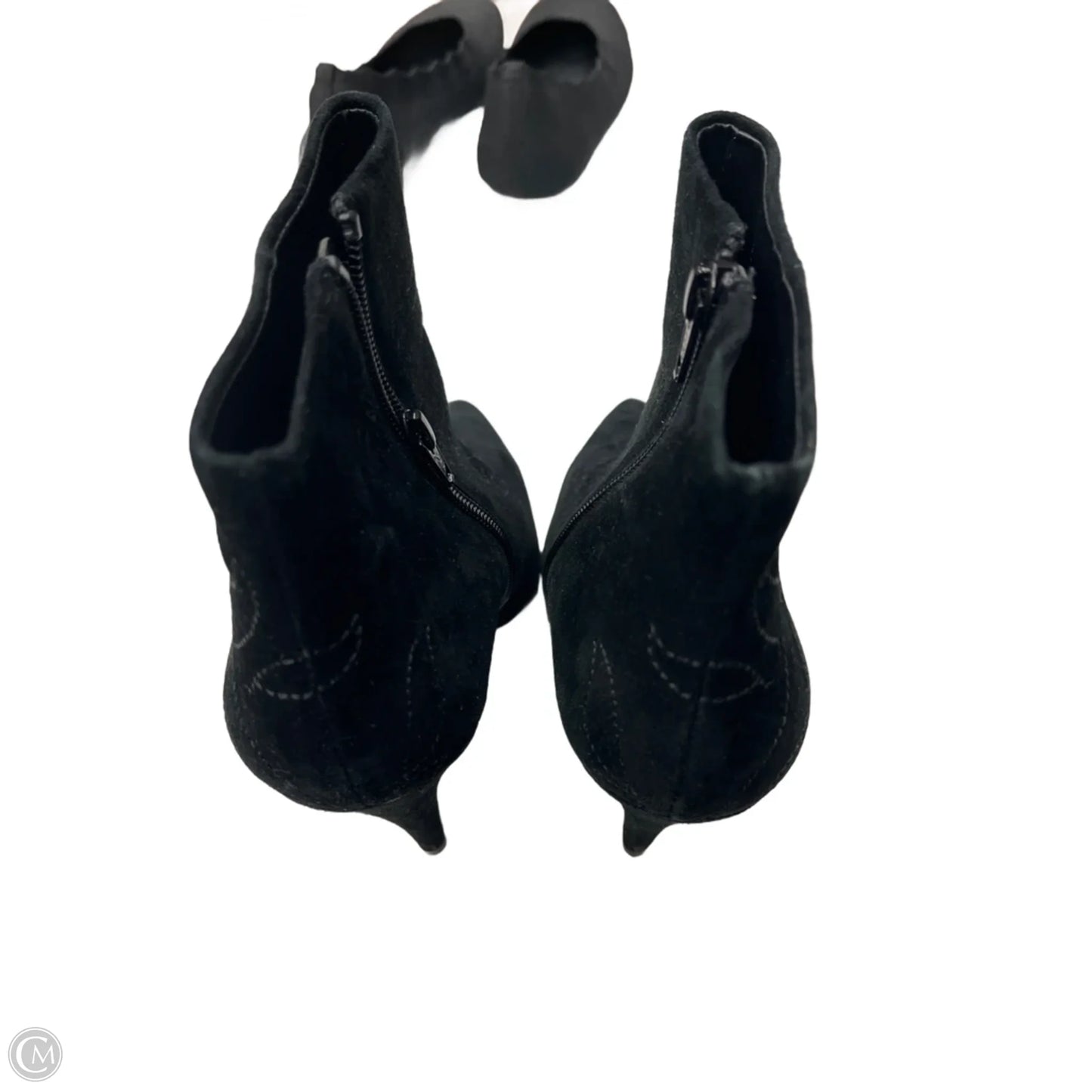 Boots Ankle Heels By Aldo In Black, Size: 8.5