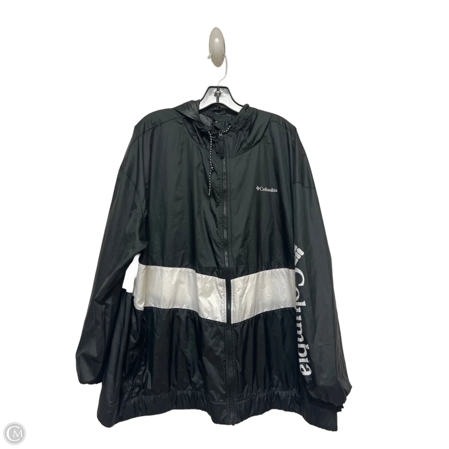Athletic Jacket By Columbia In Black & White, Size: 3x