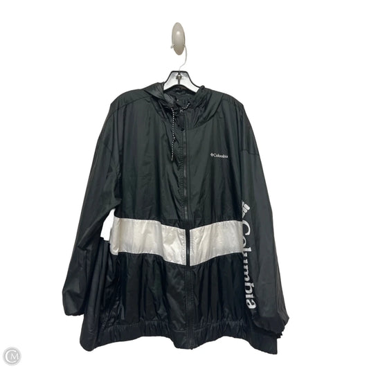 Athletic Jacket By Columbia In Black & White, Size: 3x