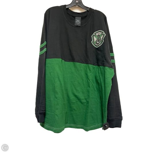 Top Long Sleeve By Clothes Mentor In Black & Green, Size: 3x