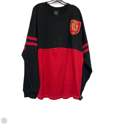 Top Long Sleeve By Clothes Mentor In Black & Red, Size: 3x