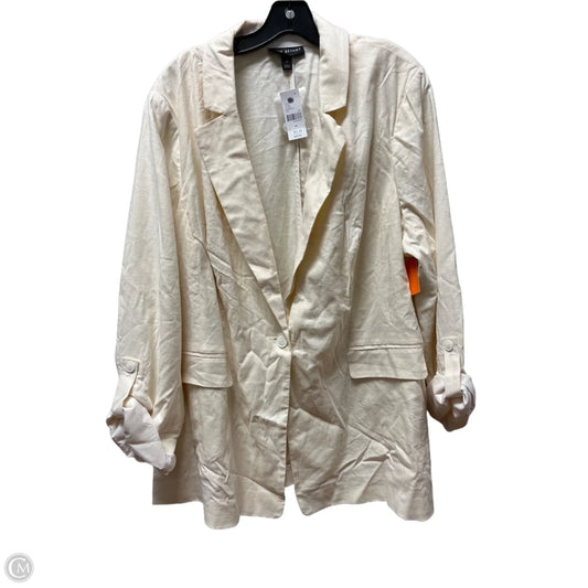 Blazer By Lane Bryant In Cream, Size: 2x