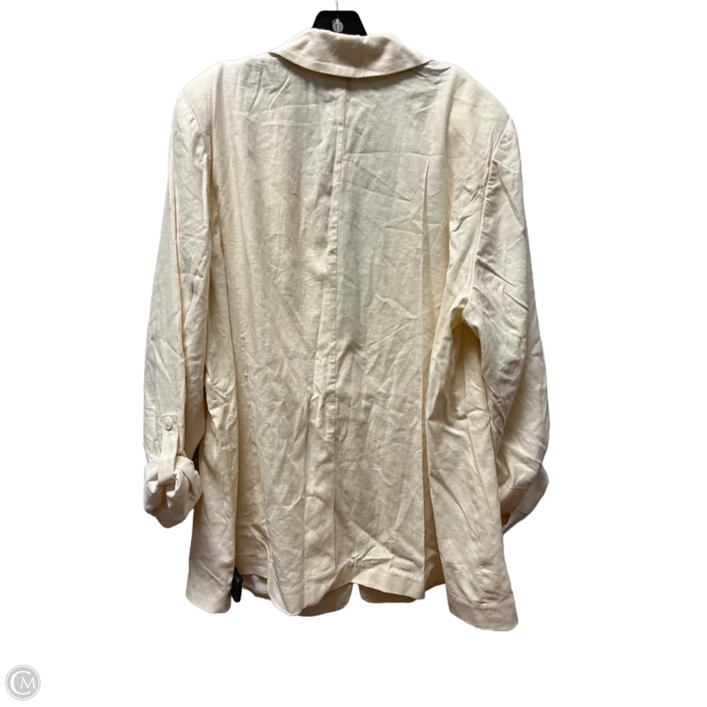 Blazer By Lane Bryant In Cream, Size: 2x