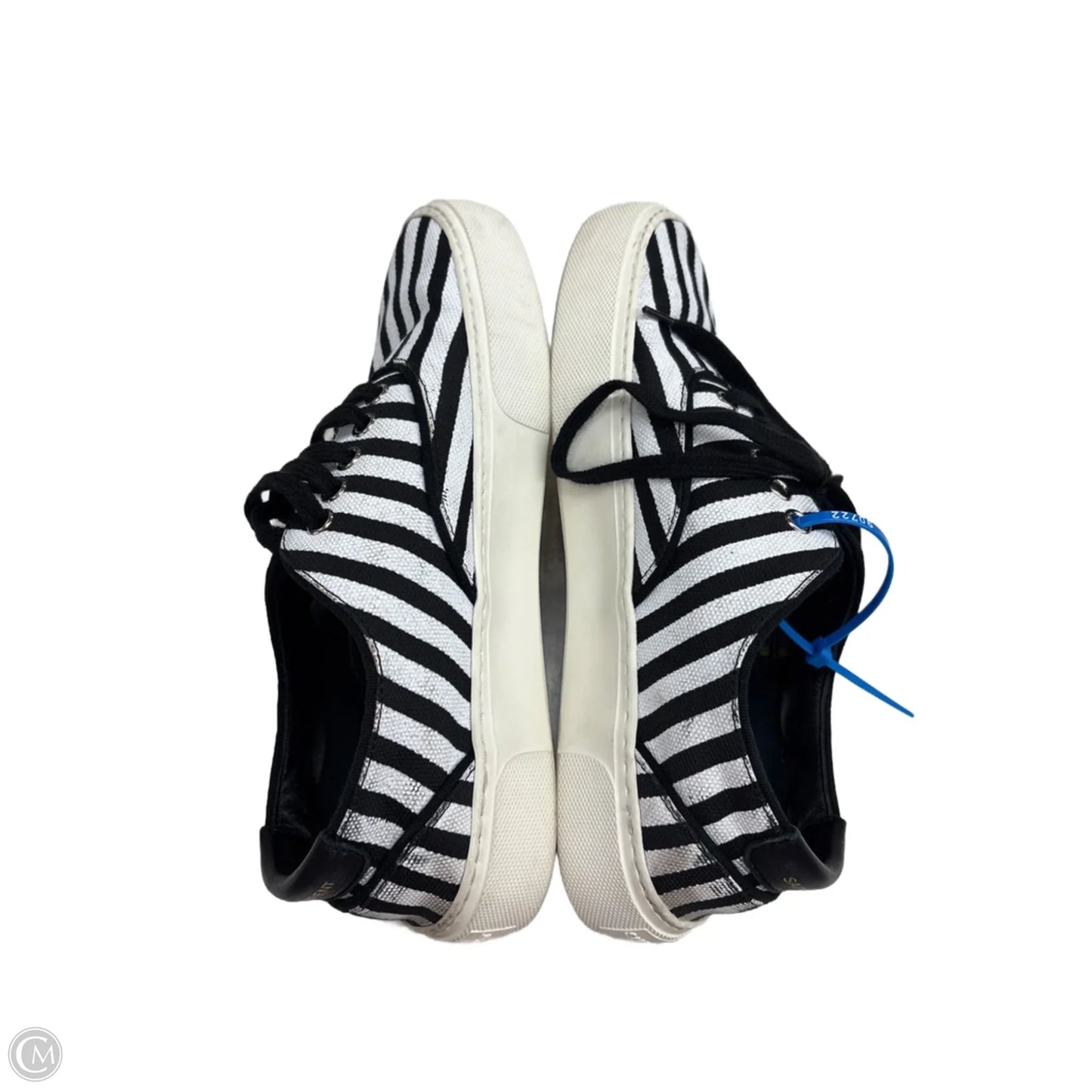 Shoes Luxury Designer By Yves Saint Laurent In Striped Pattern, Size: 7
