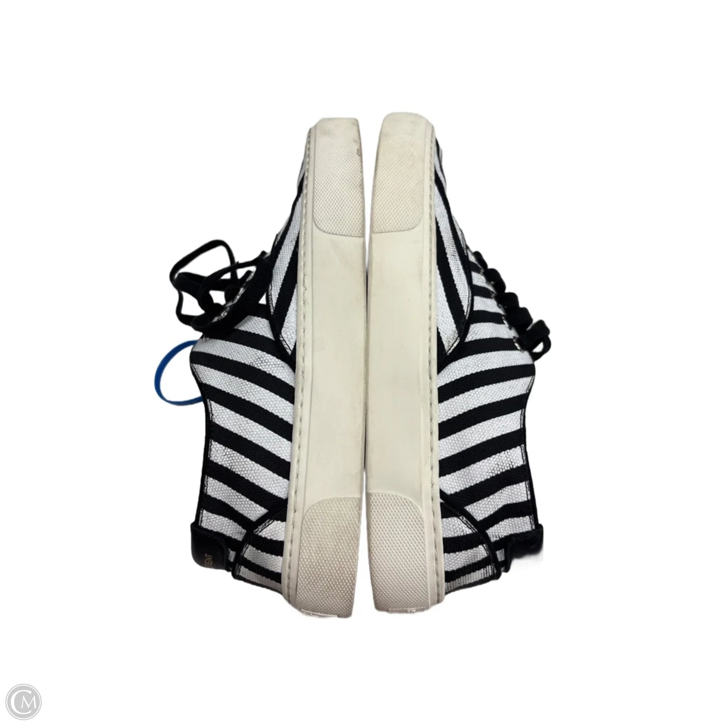 Shoes Luxury Designer By Yves Saint Laurent In Striped Pattern, Size: 7