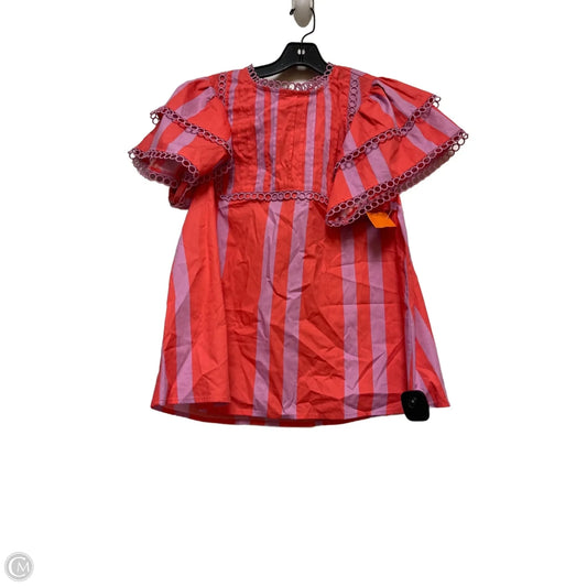 Top Short Sleeve By Sugar Lips In Pink & Purple, Size: M