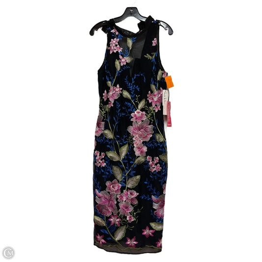 Dress Casual Midi By Nicole Miller In Floral Print, Size: S