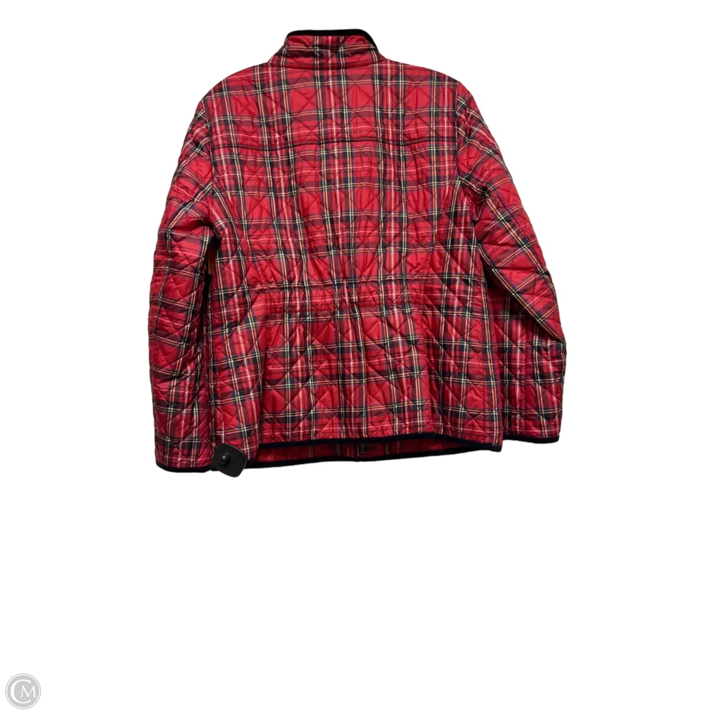 Jacket Puffer & Quilted By Talbots In Plaid Pattern, Size: Lp
