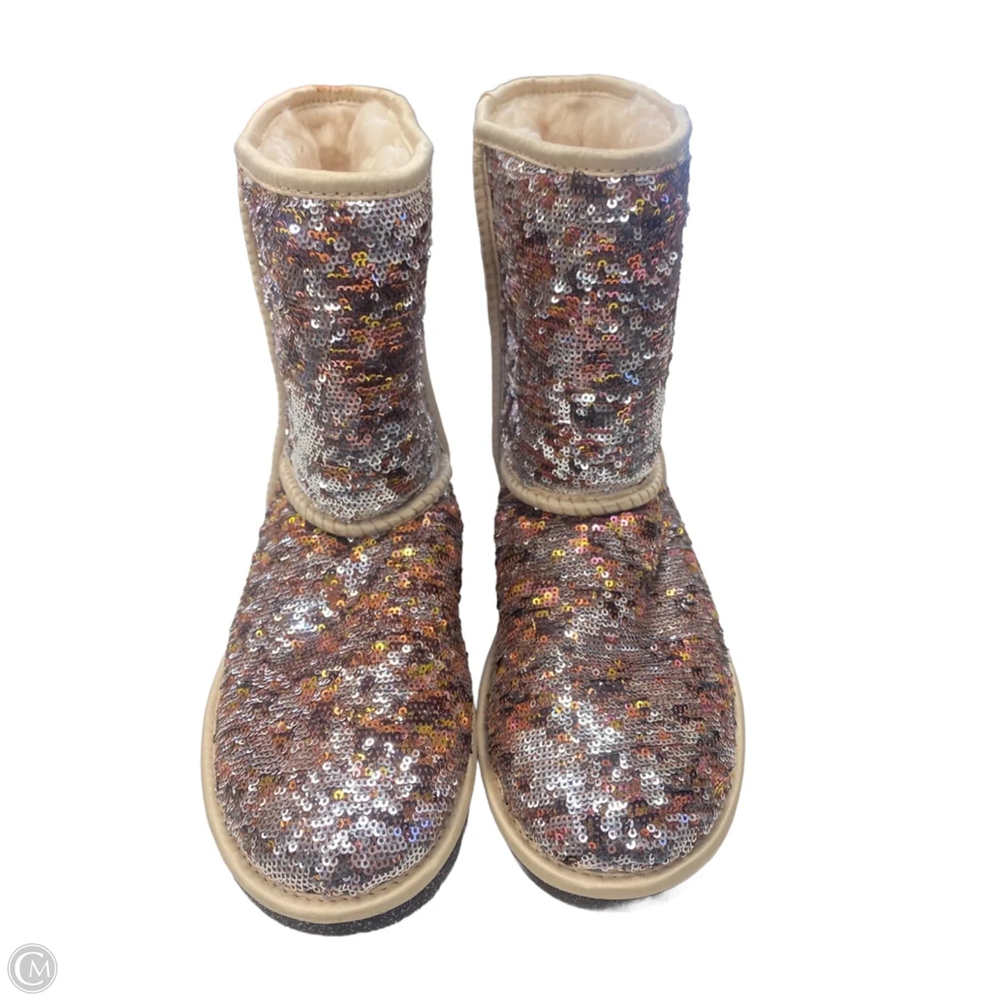 Boots Designer By Ugg In Brown & Tan, Size: 8