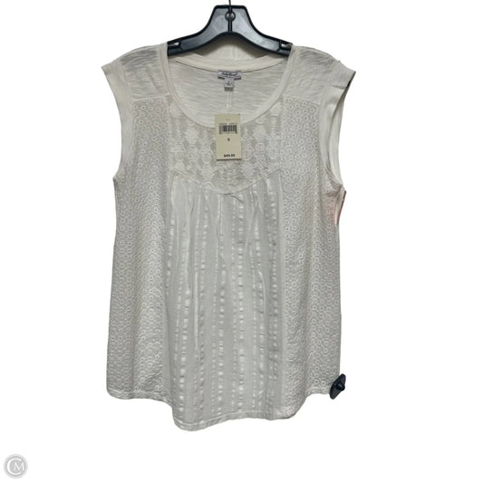 Top Sleeveless By Lucky Brand In White, Size: S