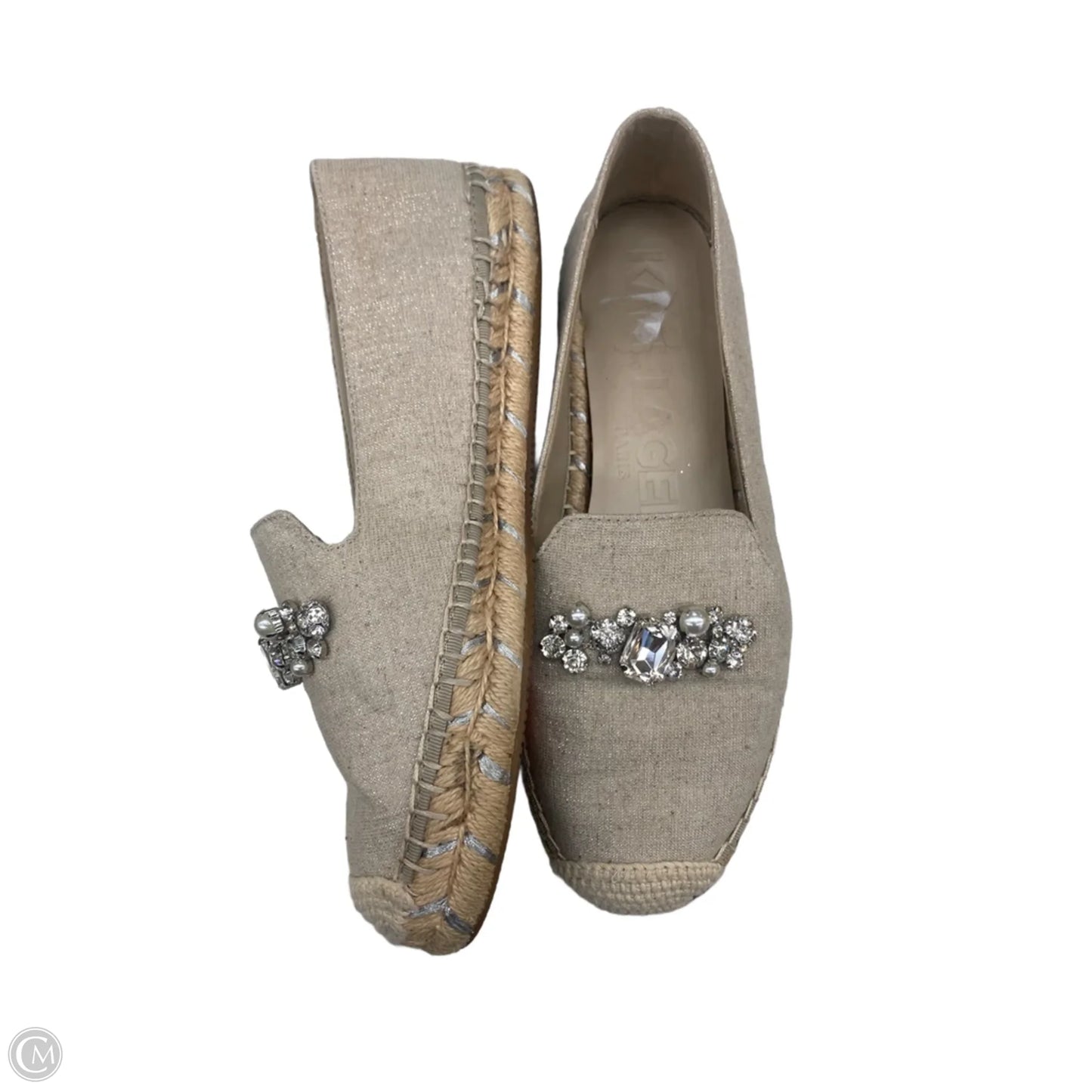 Shoes Designer By Karl Lagerfeld In Tan, Size: 8.5