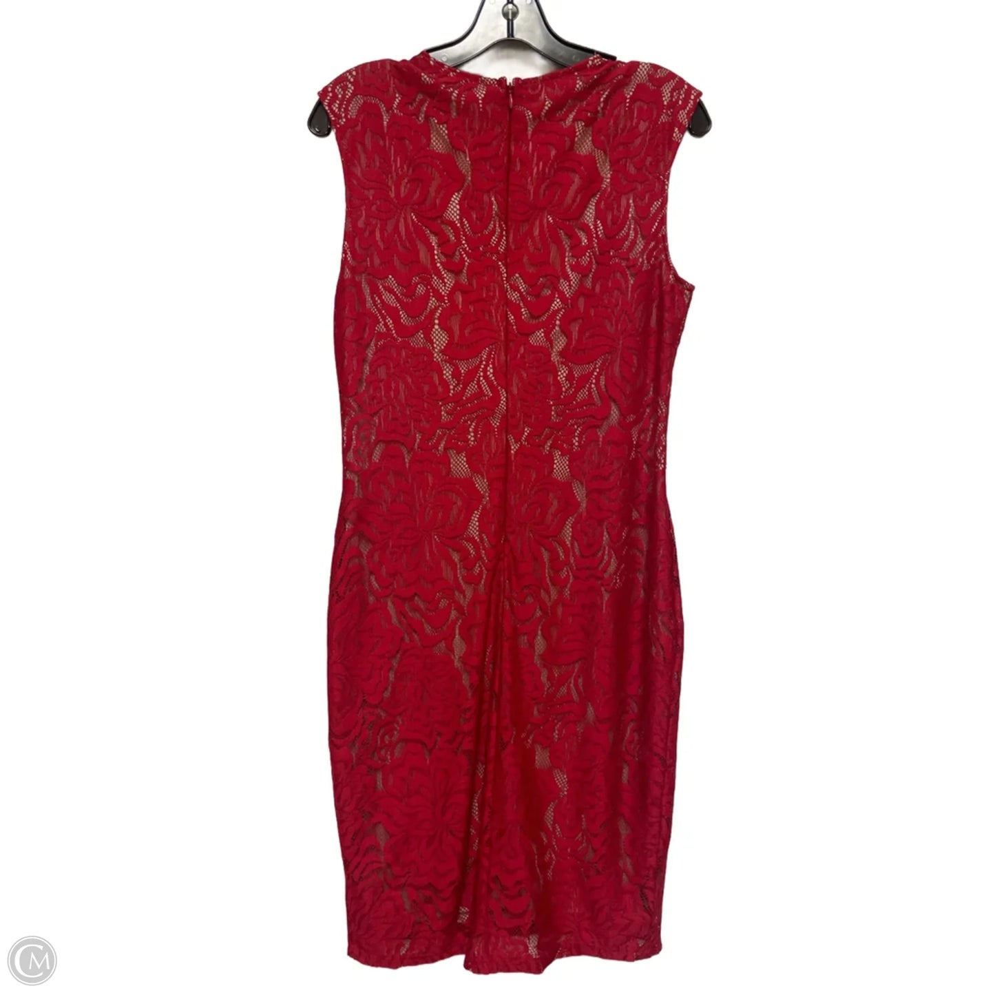 Dress Casual Midi By Clothes Mentor In Red, Size: L