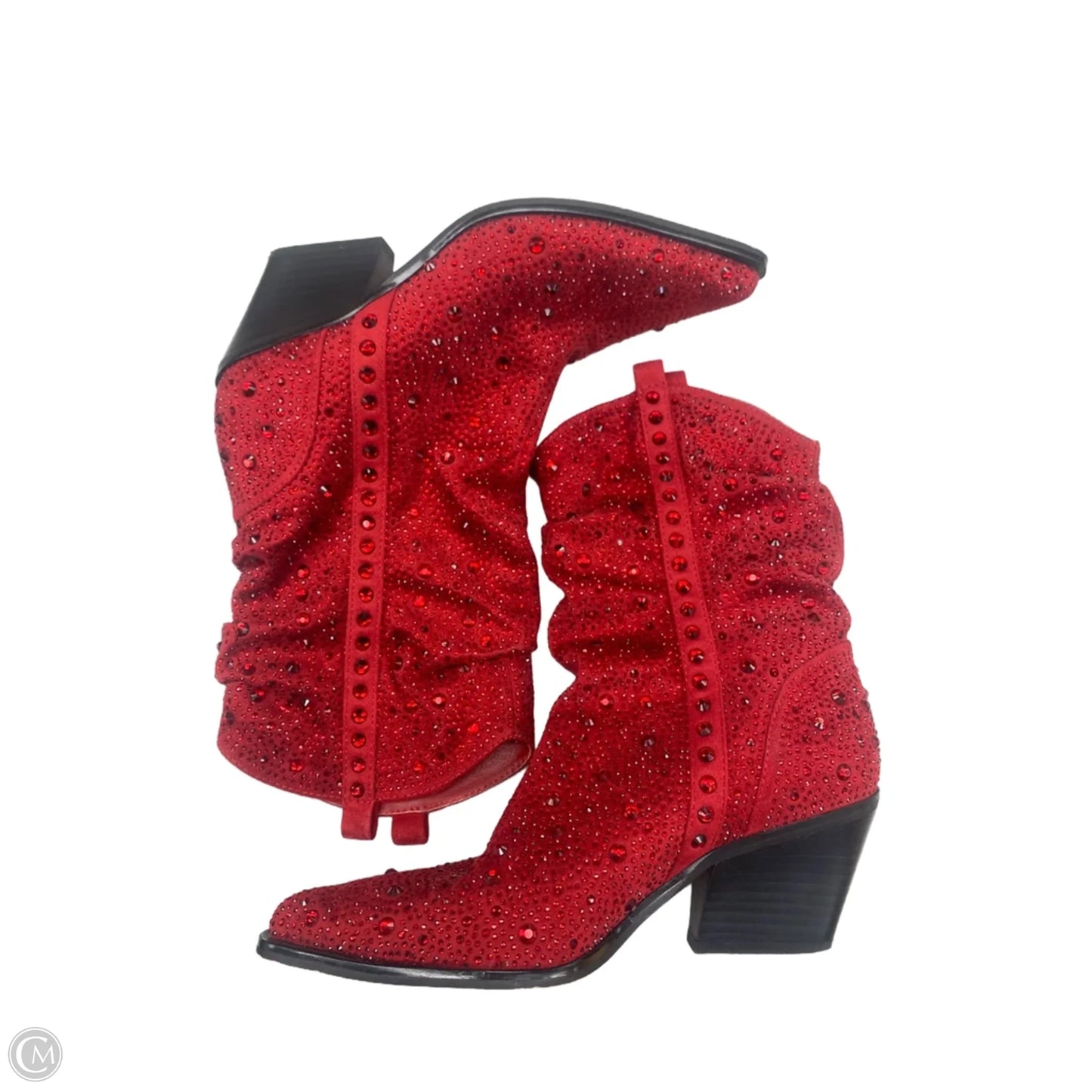 Boots Ankle Heels By Jessica Simpson In Red, Size: 7.5