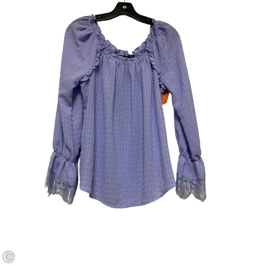 Top Long Sleeve By Melissa Paige In Purple, Size: M