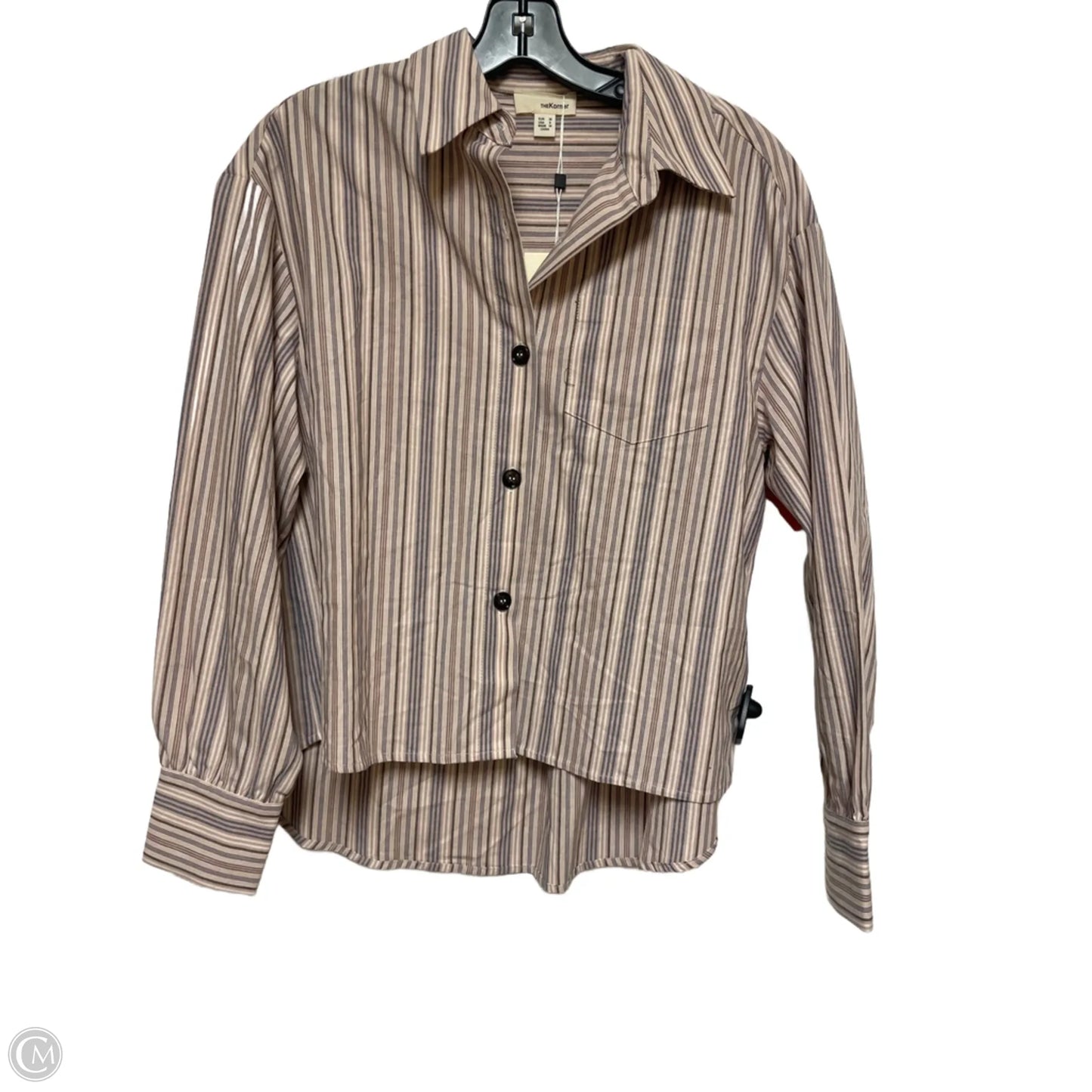 Top Long Sleeve By Clothes Mentor In Striped Pattern, Size: S