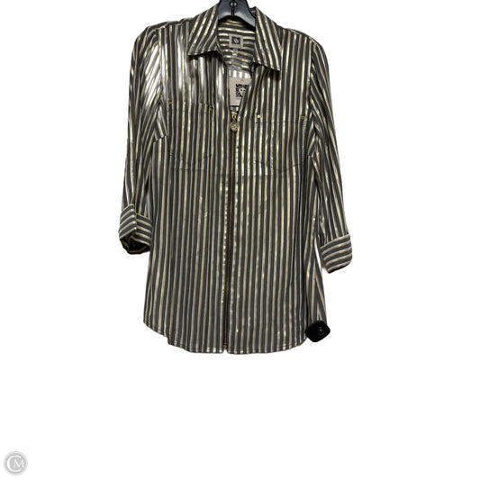 Top Long Sleeve By Anne Klein In Striped Pattern, Size: S