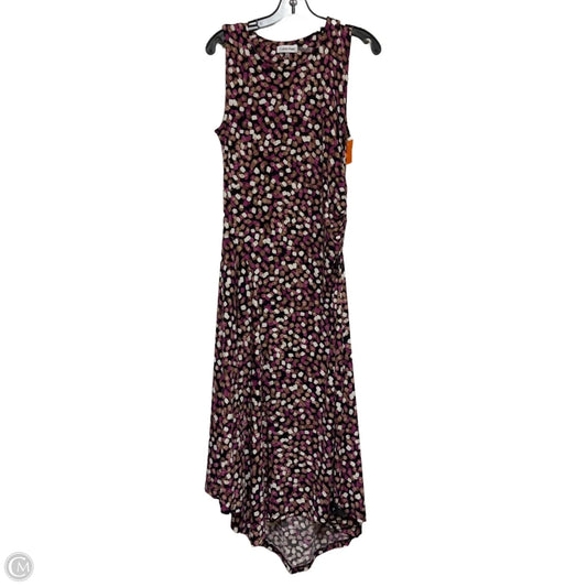 Dress Casual Maxi By Calvin Klein In Brown & Purple, Size: S
