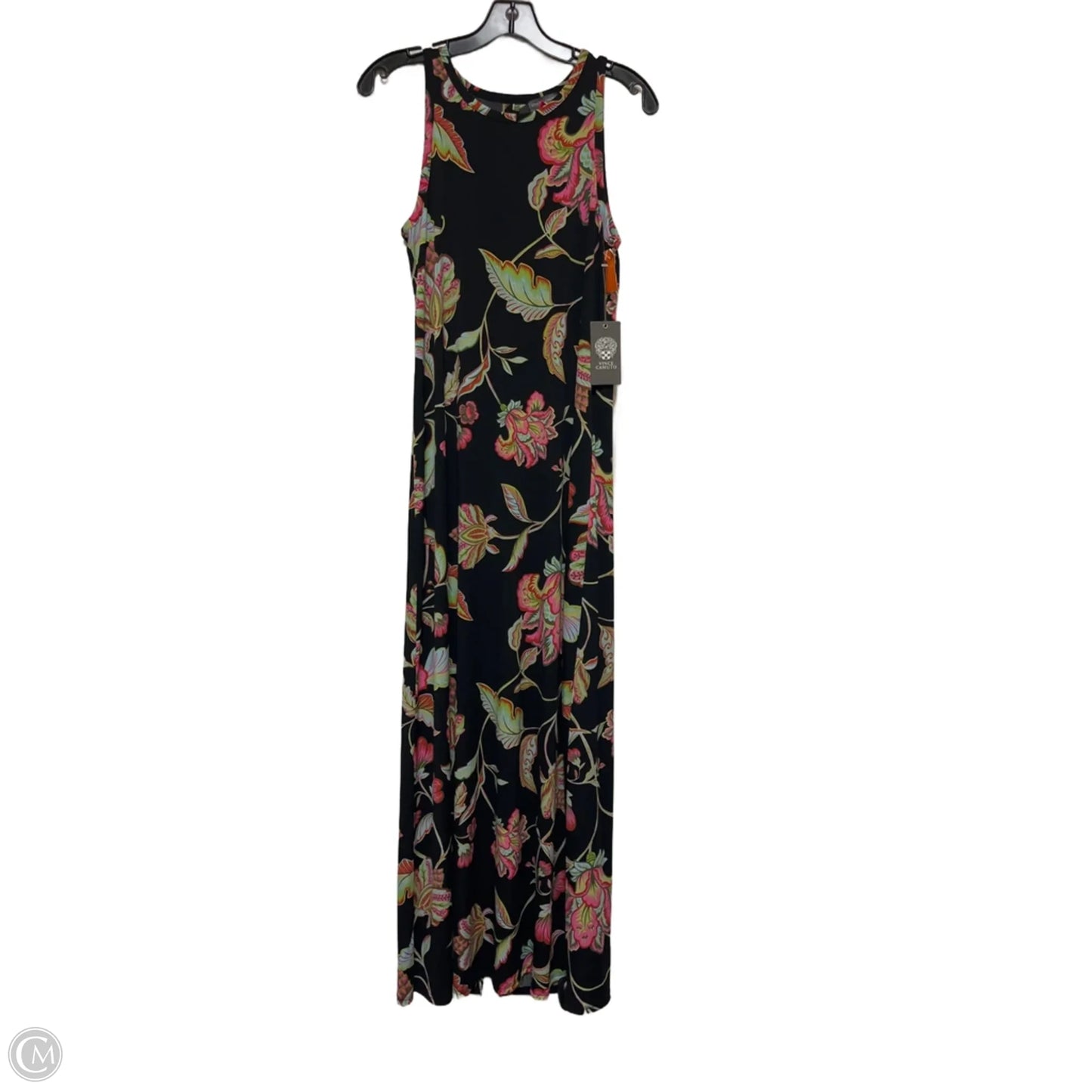 Dress Casual Maxi By Vince Camuto In Black & Green, Size: S