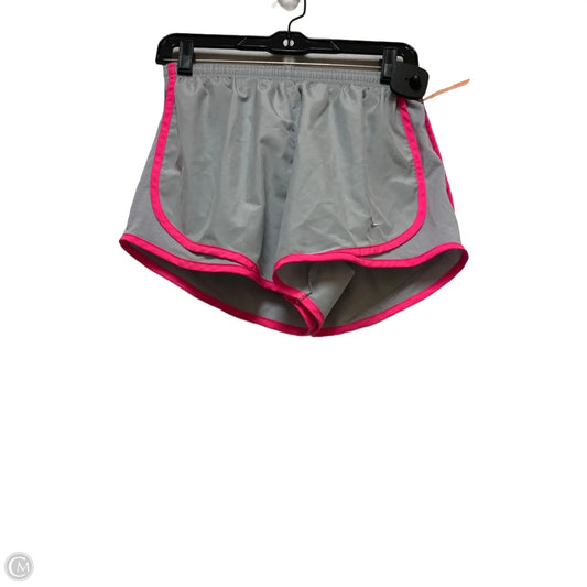 Athletic Shorts By Nike Apparel In Grey & Pink, Size: S