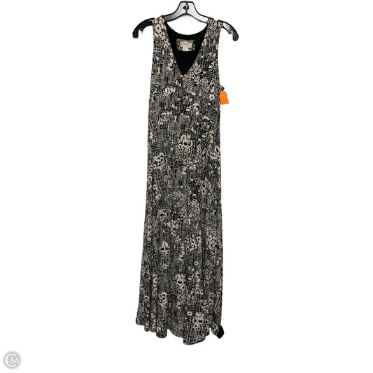 Dress Casual Maxi By Maeve In Black & Tan, Size: S