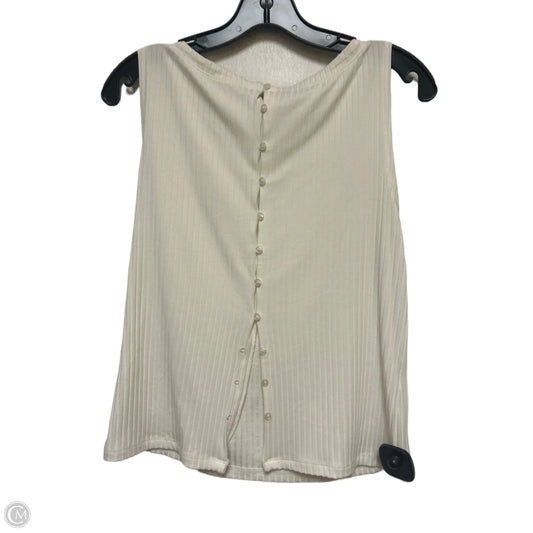 Tank Top By Abercrombie And Fitch In Cream, Size: S