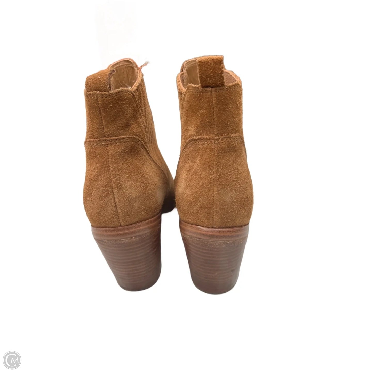 Boots Ankle Heels By Marc Fisher In Brown, Size: 7.5