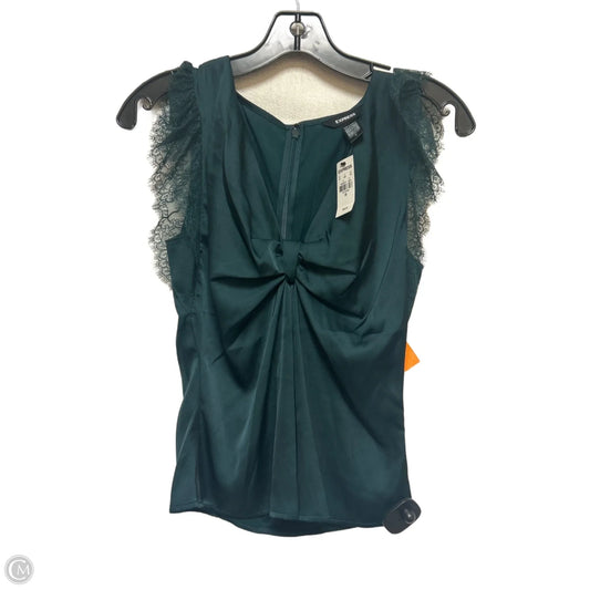 Top Sleeveless By Express In Green, Size: Xs