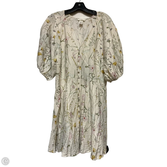 Dress Casual Short By H&m In Floral Print, Size: S
