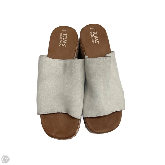 Sandals Heels Platform By Toms In Tan, Size: 9