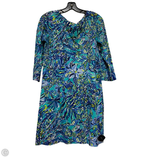 Dress Designer By Lilly Pulitzer In Blue & Green, Size: M