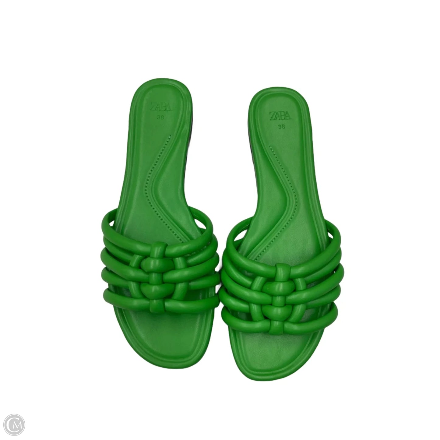 Sandals Flats By Zara In Green, Size: 8