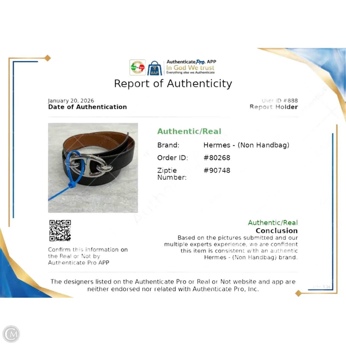 Belt Luxury Designer By Hermes