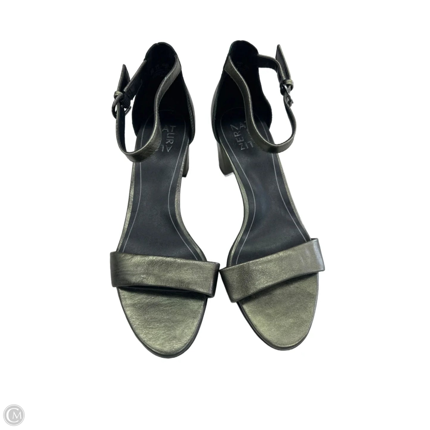 Sandals Heels Block By Naturalizer In Green, Size: 9