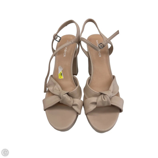 Shoes Heels Block By Marc Fisher In Tan, Size: 9