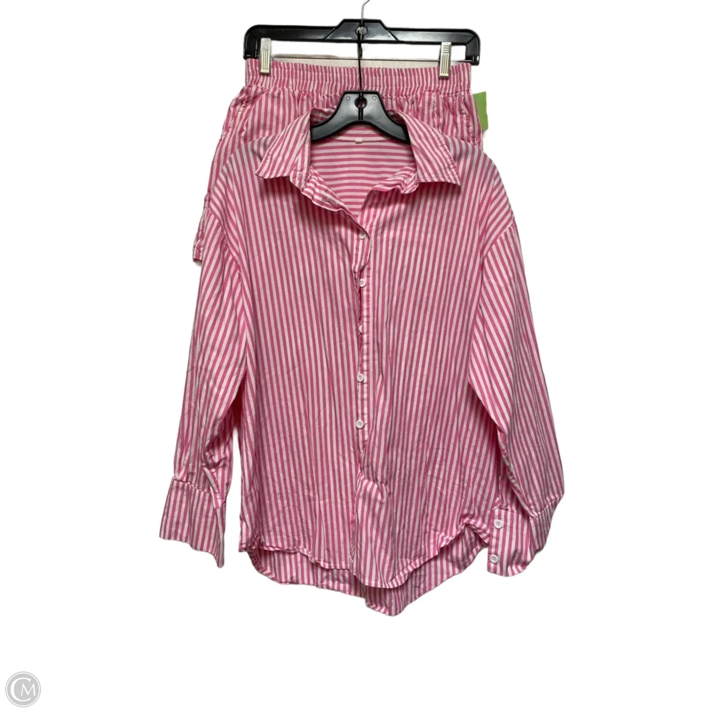 Shorts Set By Clothes Mentor In Striped Pattern, Size: L