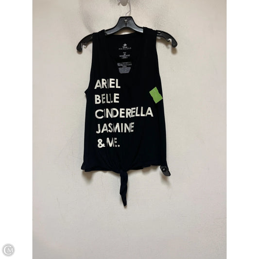 Tank Top By Disney In Black, Size: S
