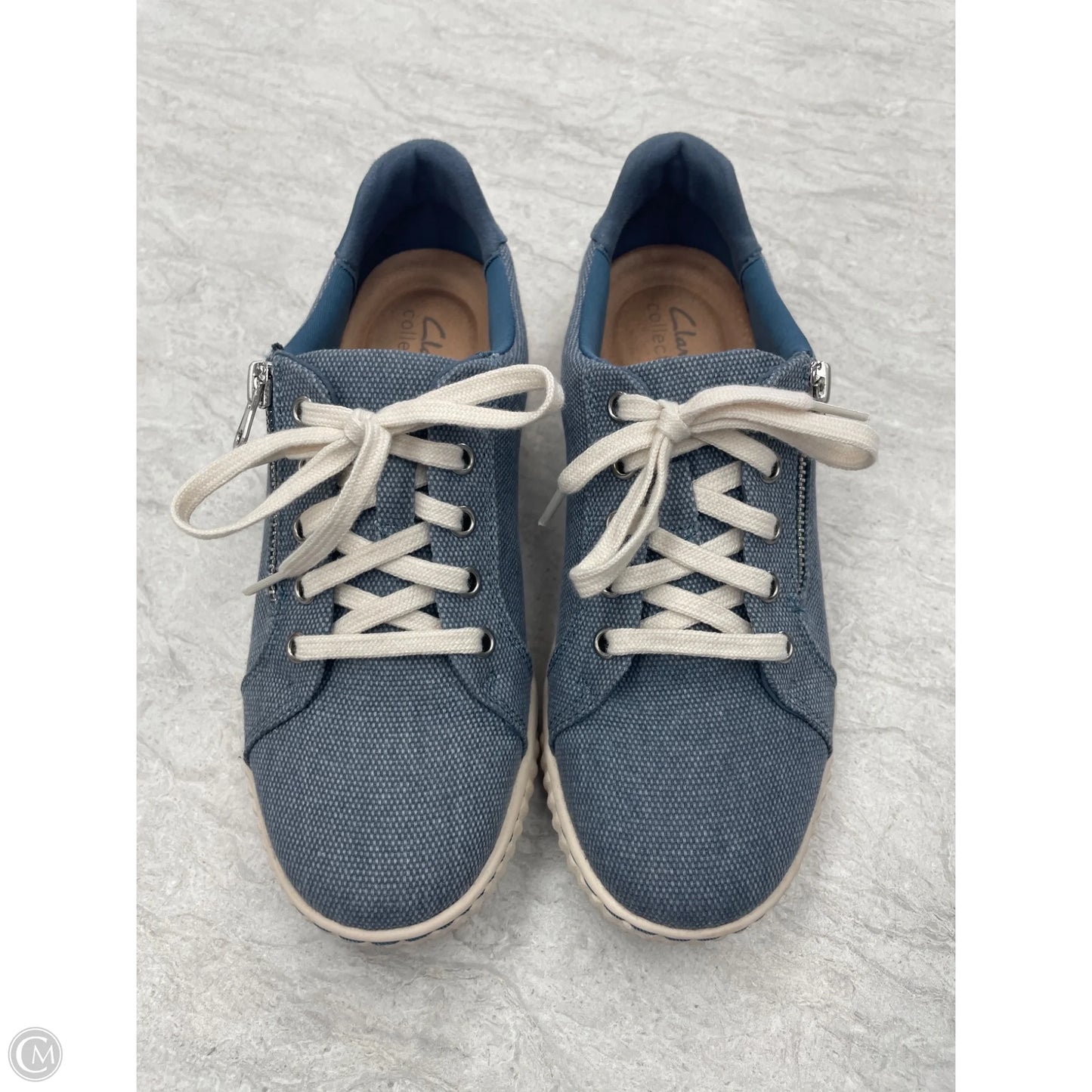 Shoes Flats By Clarks In Blue, Size: 6.5