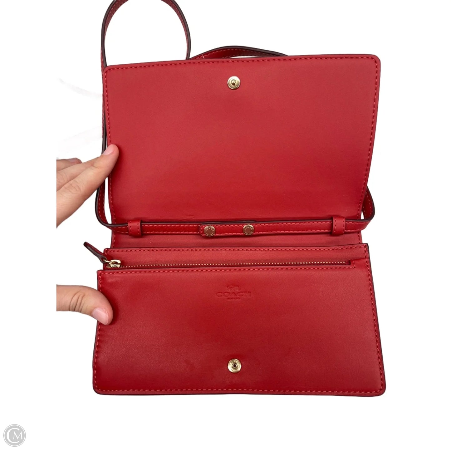 Crossbody Designer By Coach, Size: Medium