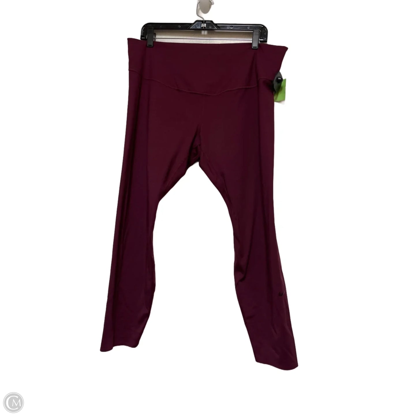 Athletic Capris By Nike In Red, Size: 2x