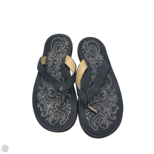 Sandals Flats By Olukai In Grey, Size: 9