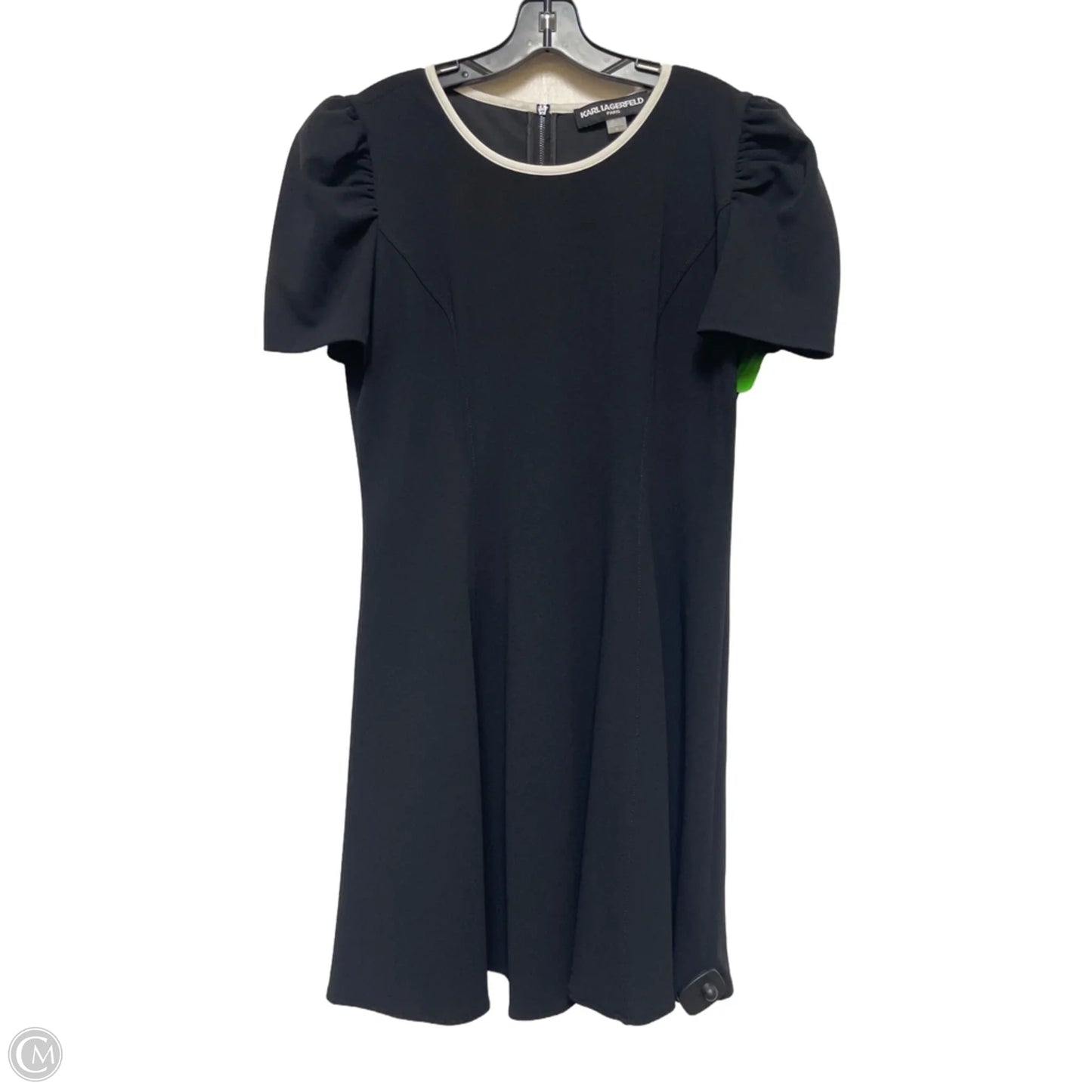 Dress Designer By Karl Lagerfeld In Black, Size: L
