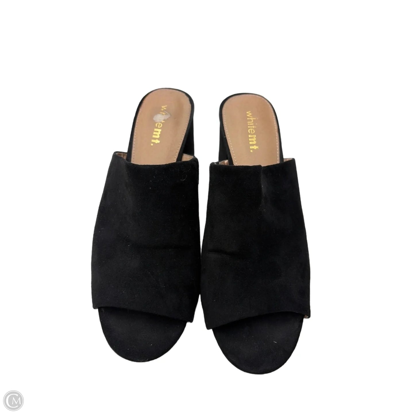 Sandals Heels Block By White Mountain In Black, Size: 9