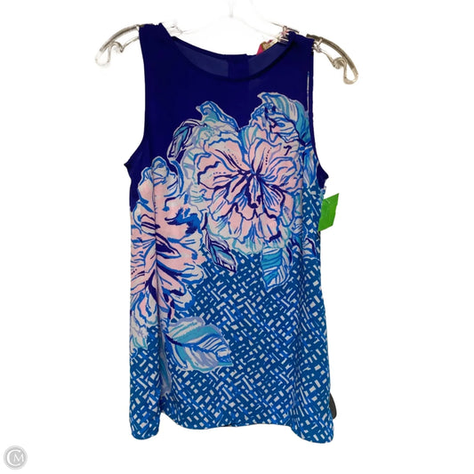 Top Sleeveless Designer By Lilly Pulitzer In Blue, Size: Xs