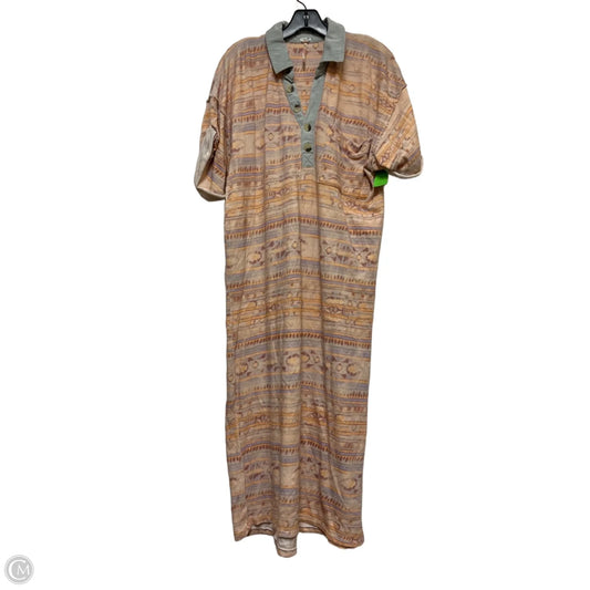 Dress Casual Midi By Free People In Blue & Orange, Size: Xs