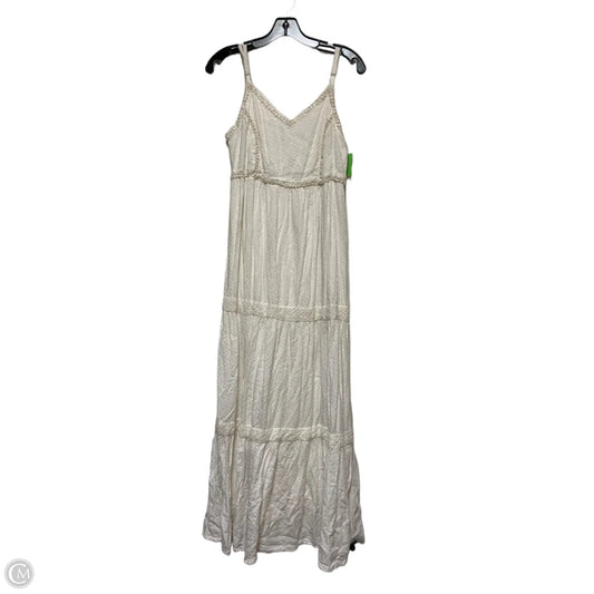 Dress Casual Maxi By Joie In Cream, Size: M